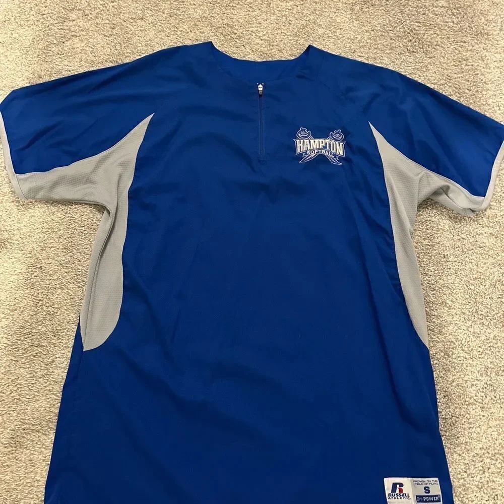 Sewn team issue Hampton Lady Pirates Softball Batting warmup jersey shirt S